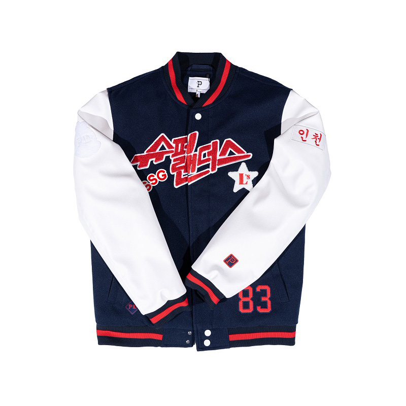 SSG X P SUPER LANDERS VARSITY JACKET 슈퍼 랜더스점퍼